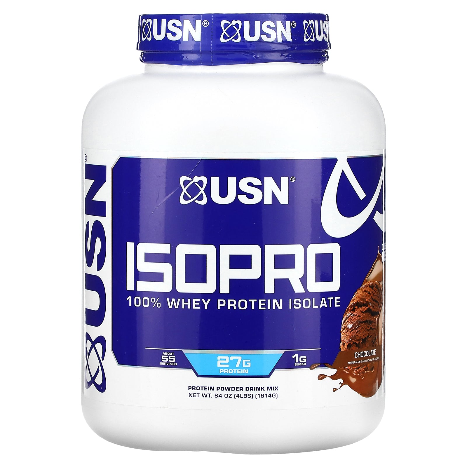 Foto 2 pulgar | Proteína En Polvo Usn Isopro 100% Aislada De Proteína De Suero, 4,12 Kg - Venta Internacional.