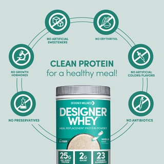 Foto 5 | Sustitutivo Proteico De Comidas En Polvo Designer Wellness Vanilla, 0,78 Kg - Venta Internacional.