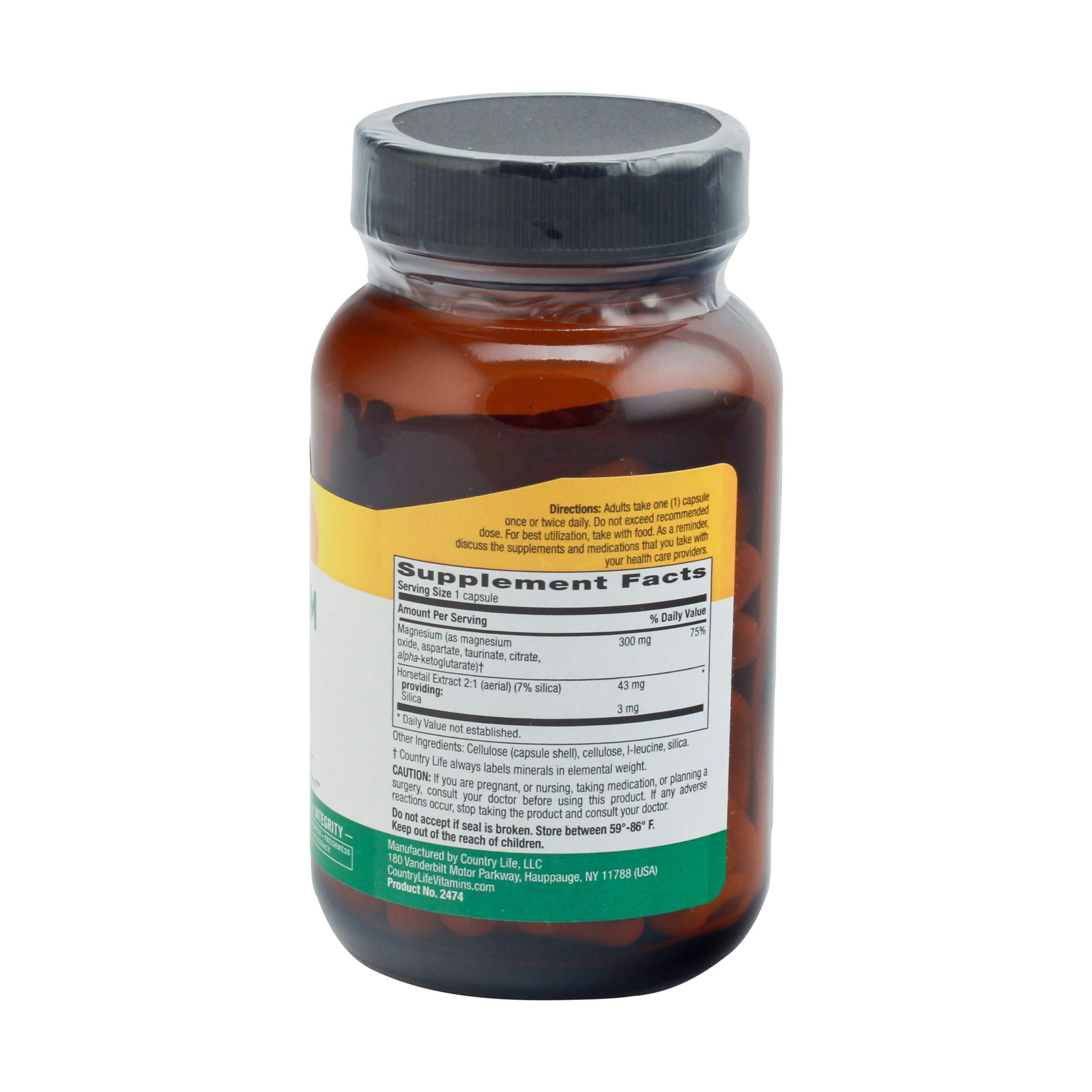 Foto 4 pulgar | Suplemento Country Life Target-mins Magnesio Con Sílice 300 Mg - Venta Internacional.