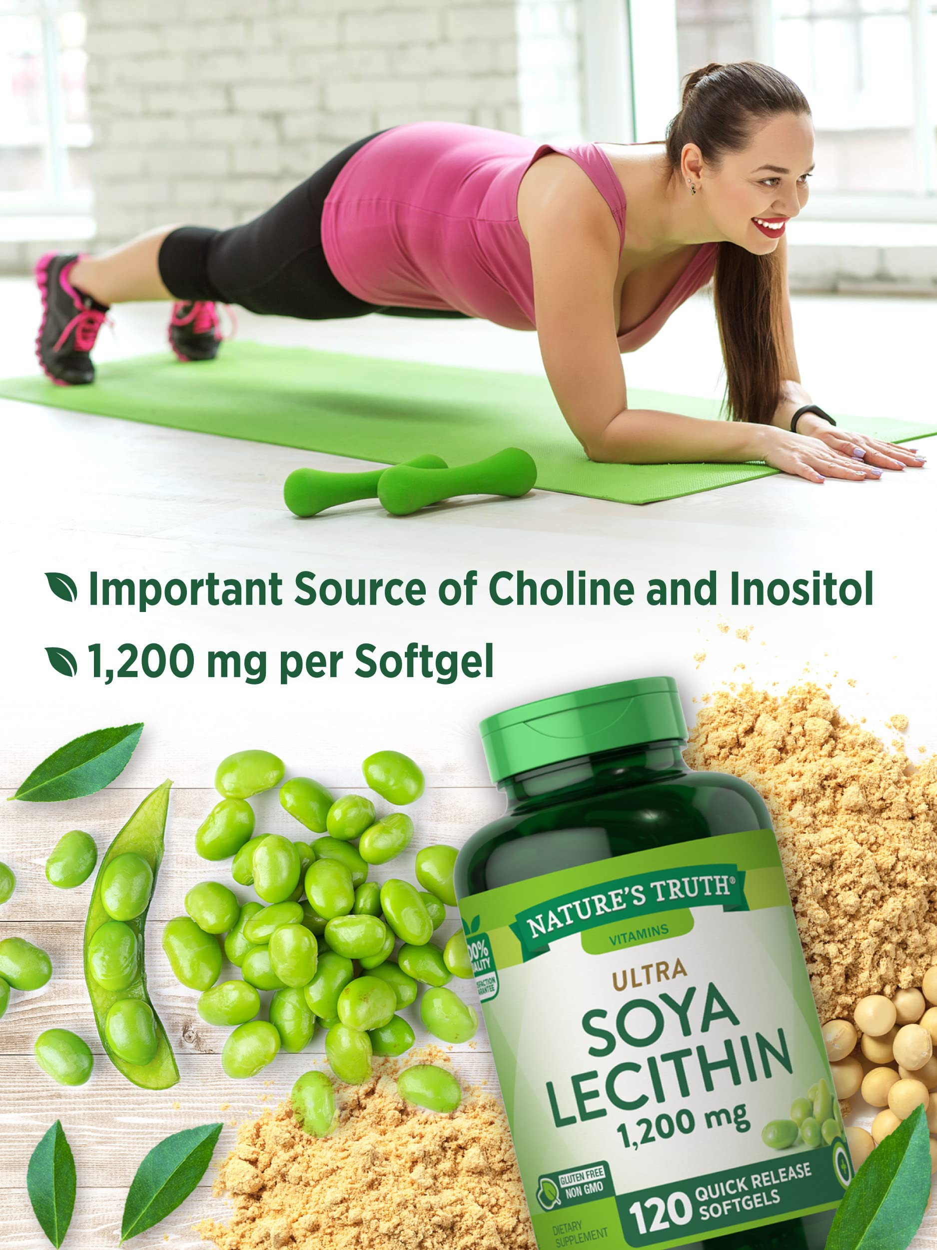 Foto 4 | Suplemento De Lecitina De Soja Ultra De Nature's Truth, 1200 Mg, 120 Unidades - Venta Internacional.