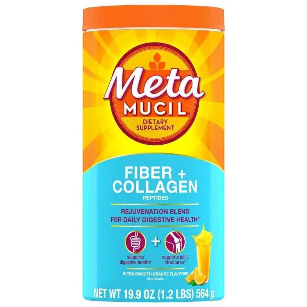 Foto 2 pulgar | Suplementos Nutricionales De Fibra Dietética Metamucil Fiber + Péptidos De Colágeno En Polvo Naranja - Venta Inter