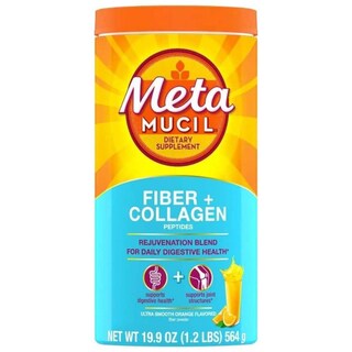 Foto 1 | Suplementos Nutricionales De Fibra Dietética Metamucil Fiber + Péptidos De Colágeno En Polvo Naranja - Venta Inter