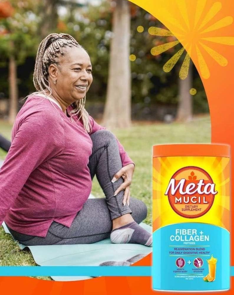 Foto 7 pulgar | Suplementos Nutricionales De Fibra Dietética Metamucil Fiber + Péptidos De Colágeno En Polvo Naranja - Venta Inter