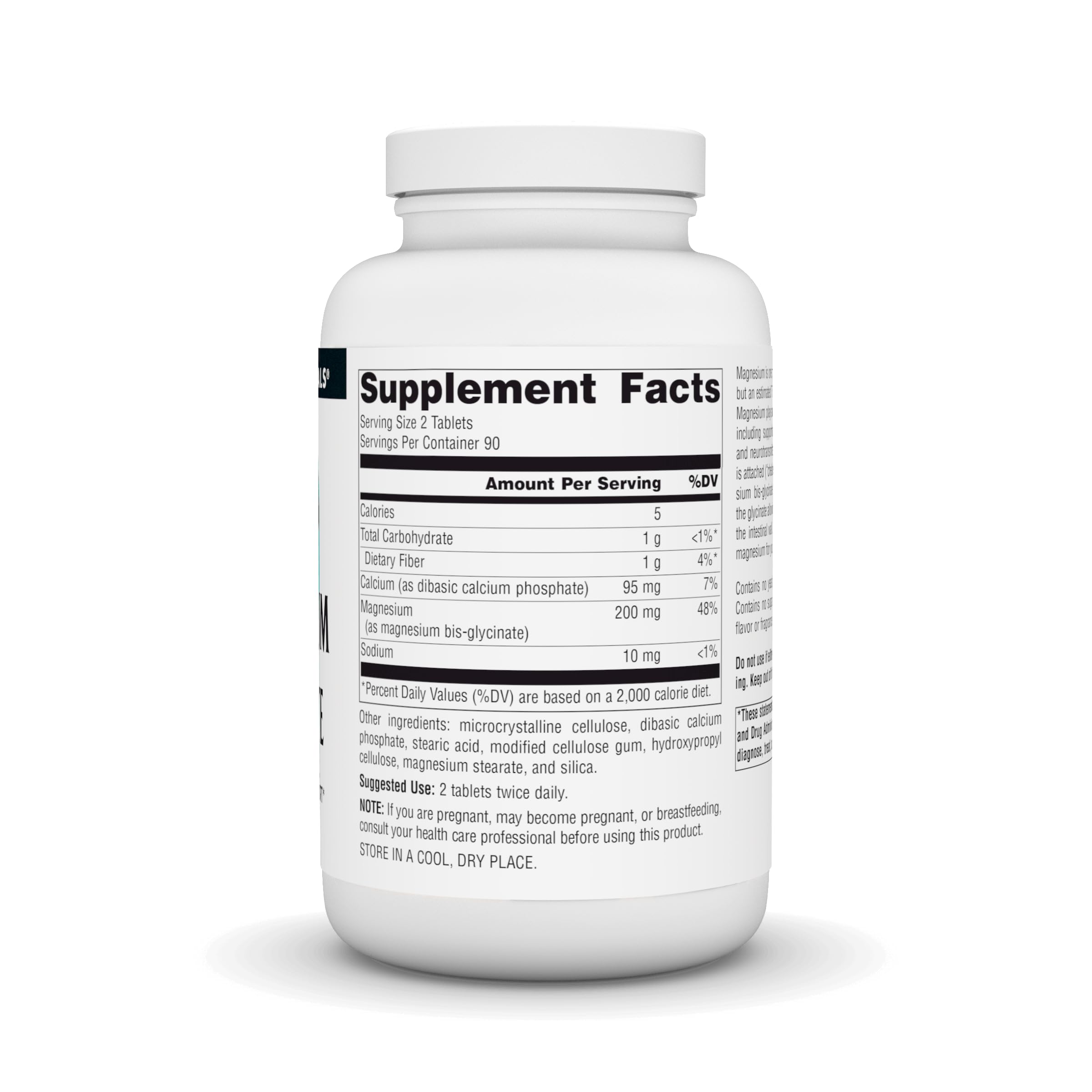 Foto 4 pulgar | Glicinato De Magnesio Supplement Source Naturals 200 Mg - 180 Comprimidos - Venta Internacional.