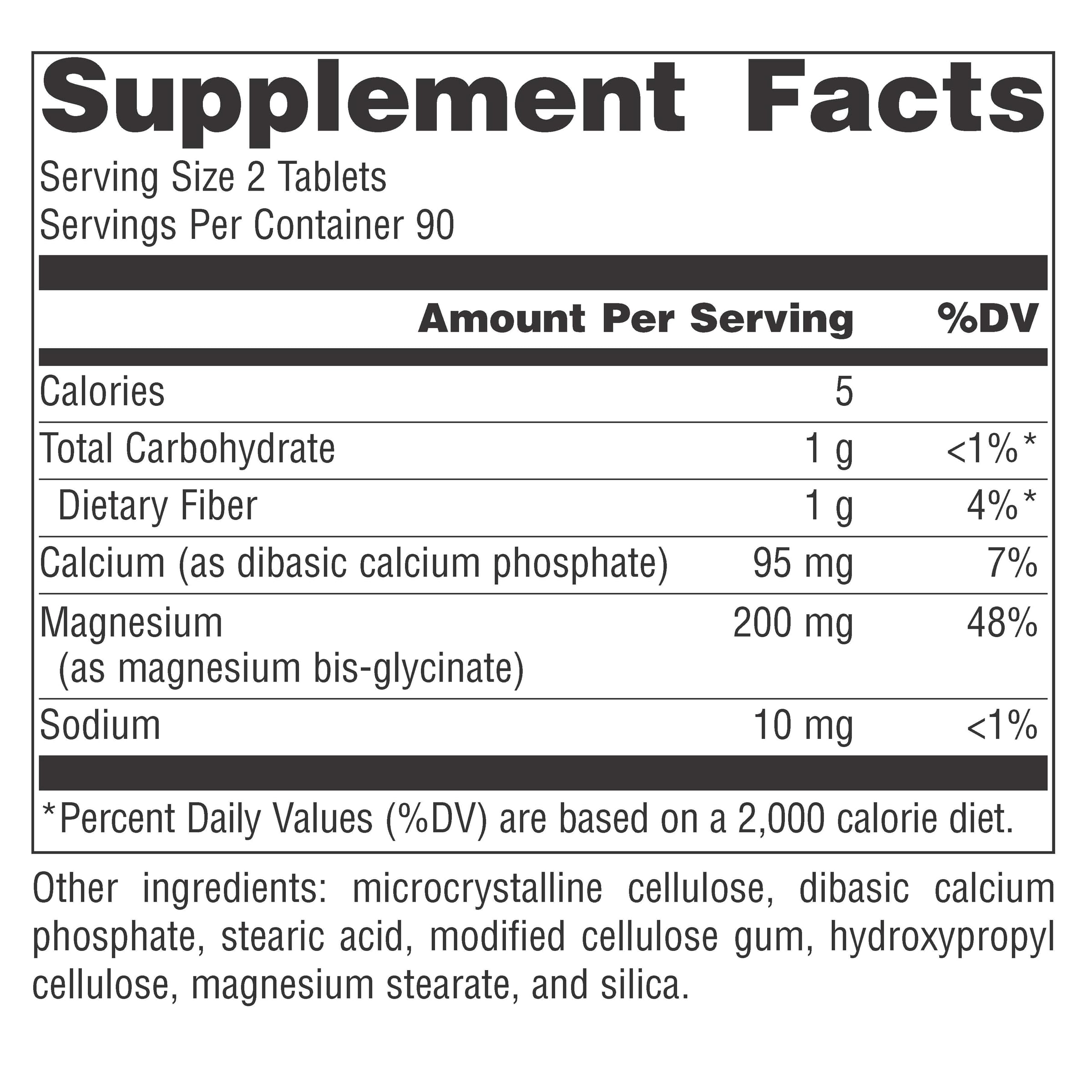 Foto 5 pulgar | Glicinato De Magnesio Supplement Source Naturals 200 Mg - 180 Comprimidos - Venta Internacional.