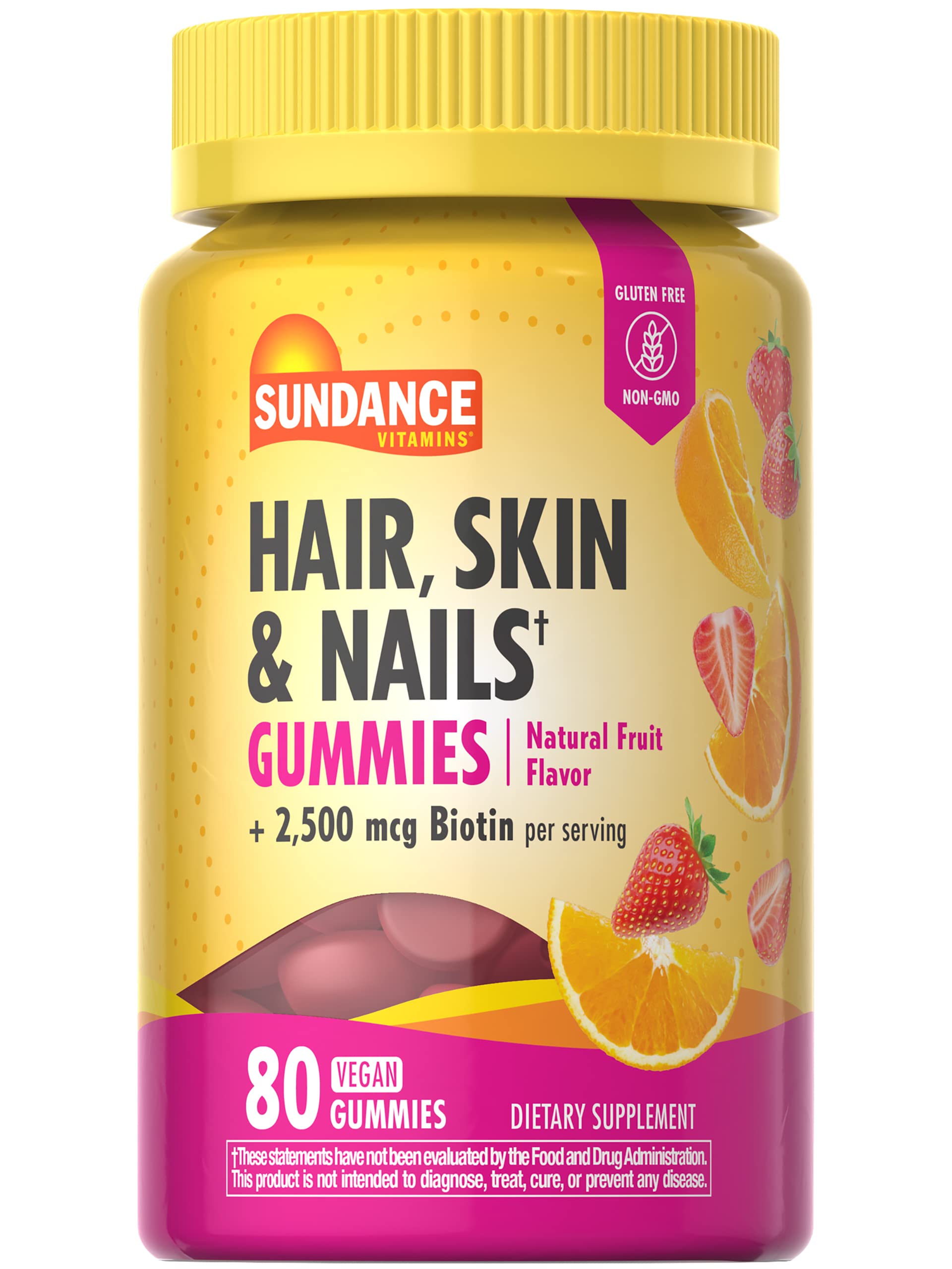 Foto 2 pulgar | Suplemento Sundance Para Cabello, Piel Y Uñas: Gomitas Con Biotina, 2500 Mcg - Venta Internacional.