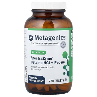 Foto 1 | Suplemento Metagenics Spectrazyme Betaine Hcl + Pepsina 270 Comprimidos - Venta Internacional.