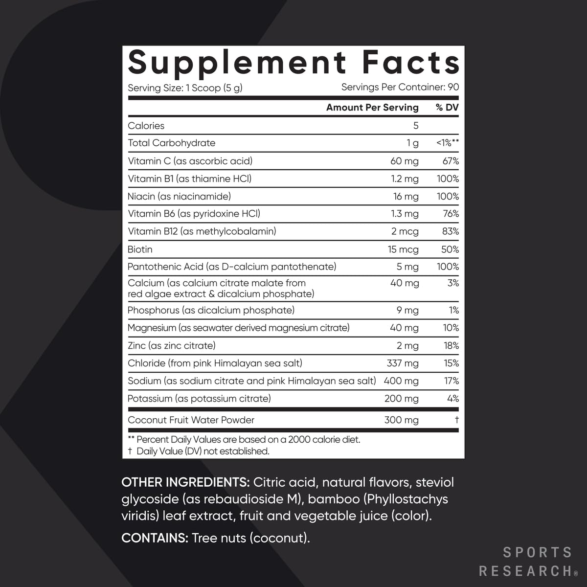 Foto 4 pulgar | Limonada Hidratada De Frambuesa Con Electrolitos En Polvo Sports Research - Venta Internacional.