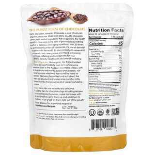 Foto 2 | Cacao Nibs Zint Raw Organic 454 G - Venta Internacional.