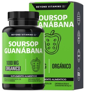 Foto 1 | Suplemento Alimenticio Beyond Vitamins Soursop Guanábana Orgánica 60 Cápsulas