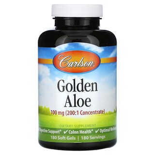 Foto 1 | Suplemento Carlson Golden Aloe 100 Mg 180 Cápsulas Blandas - Venta Internacional.