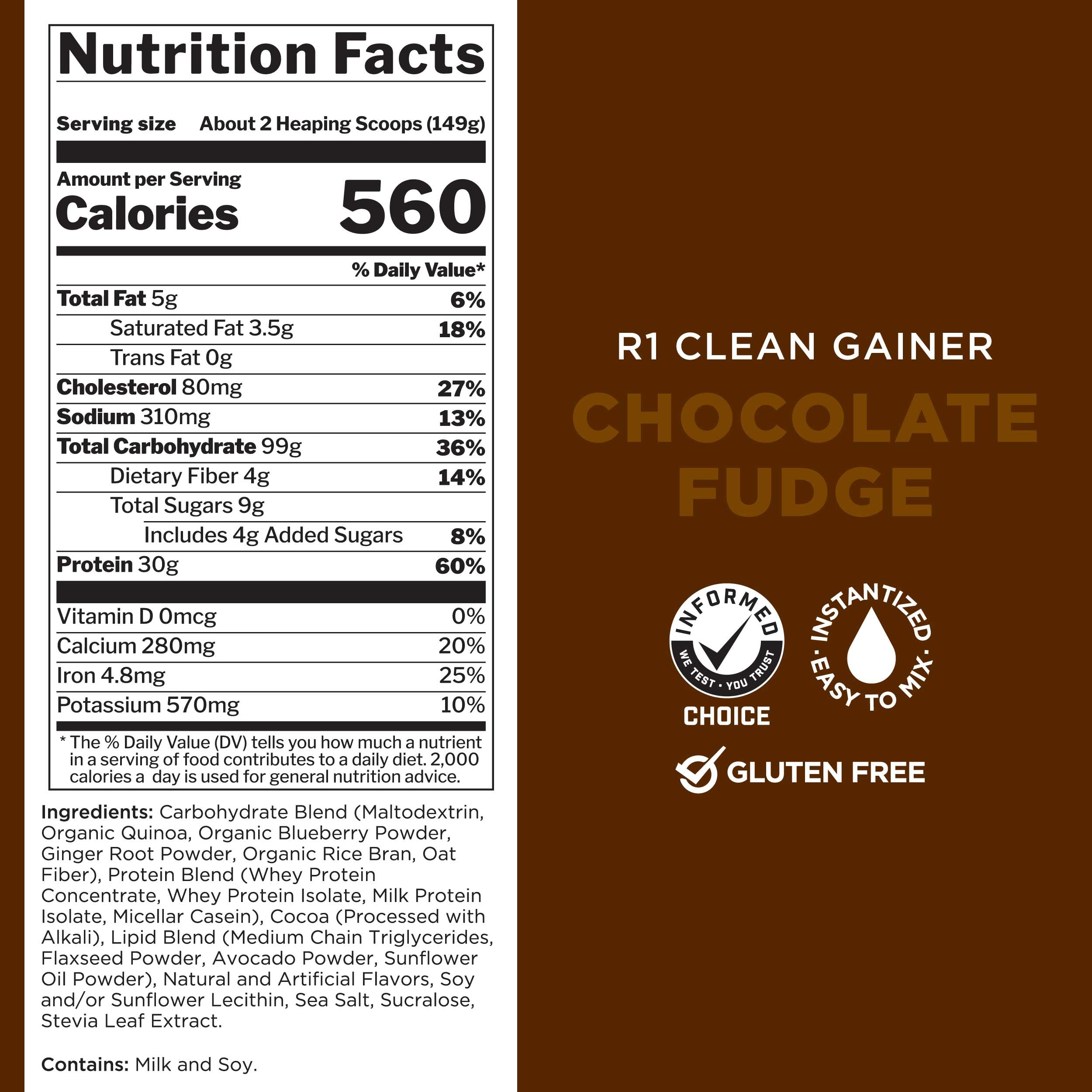 Foto 7 pulgar | Regla De Suplemento 1 Proteins R1 Clean Gainer 15 Porciones - Venta Internacional.