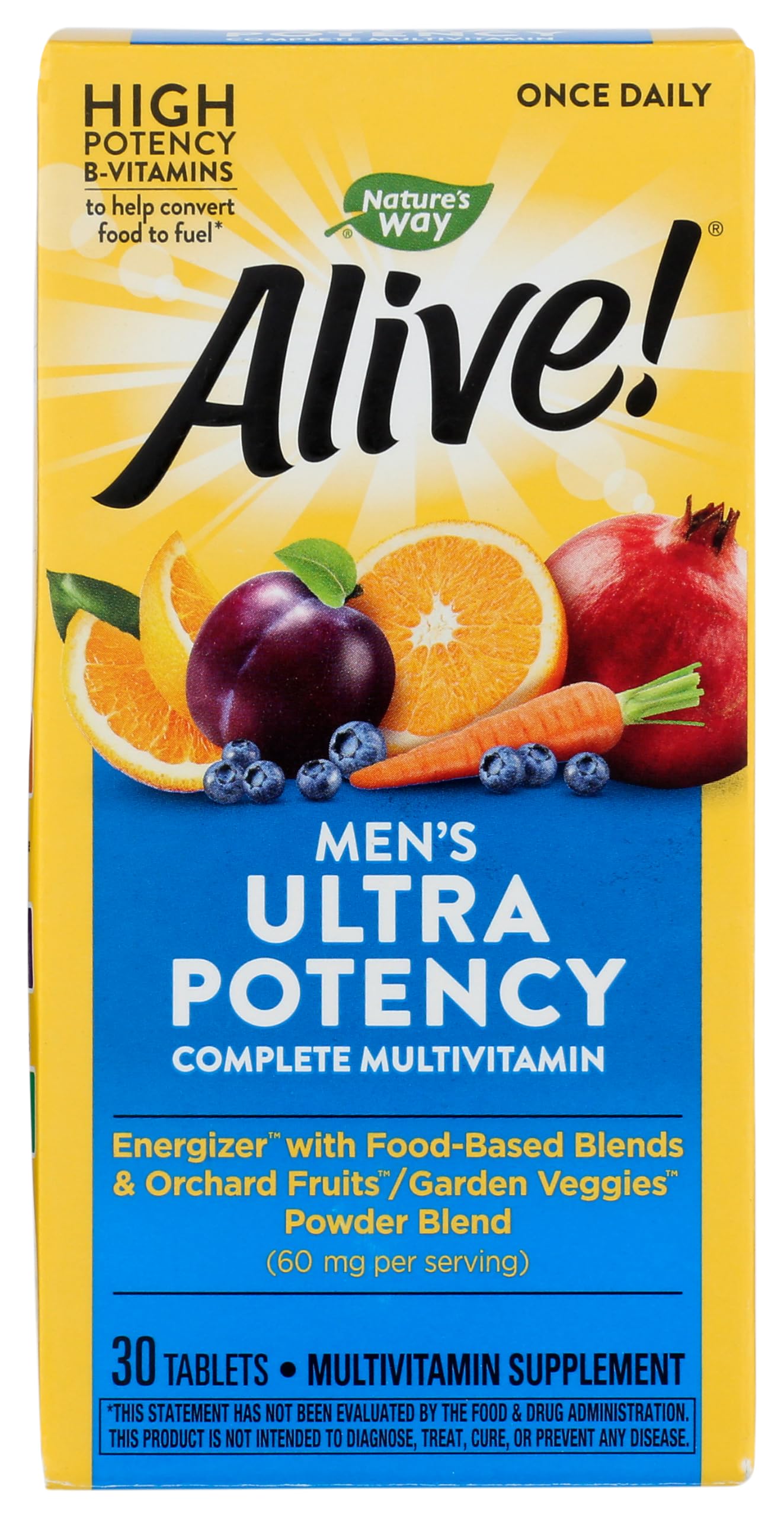 Foto 2 pulgar | ¡multivitamínico Nature's Way Alive! 60 Comprimidos Ultra Potency Para Hombres - Venta Internacional.