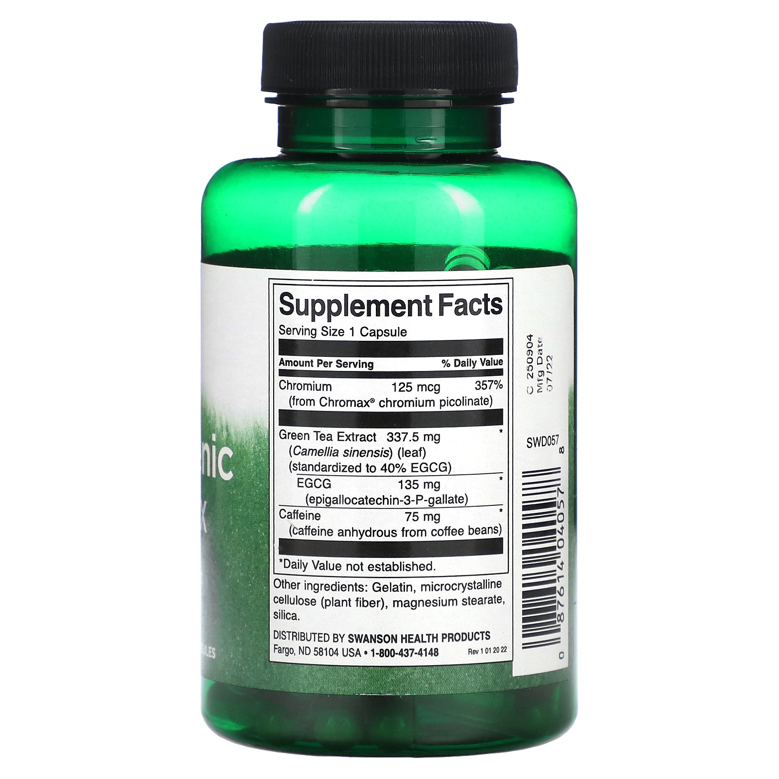 Foto 3 pulgar | Suplemento Swanson Thermogenic Complex 120 Cápsulas - Venta Internacional.