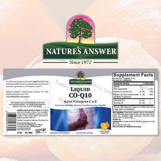 Foto 2 | Suplemento Líquido Nature's Answer Co-q10, 240 Ml, Unidad Única - Venta Internacional.