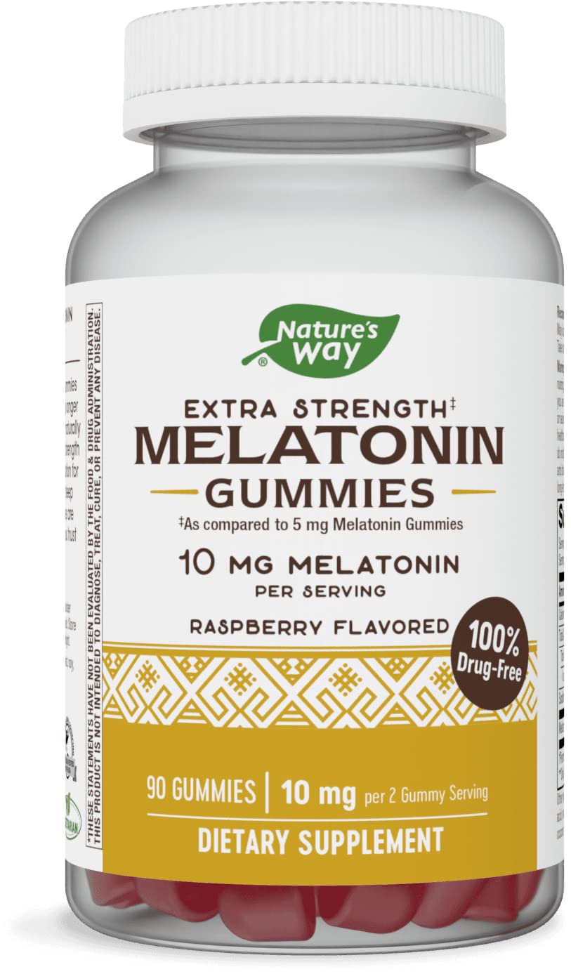 Foto 2 pulgar | Gomitas De Melatonina Nature's Way Extra Strength, 10 Mg, 90 Unidades - Venta Internacional.