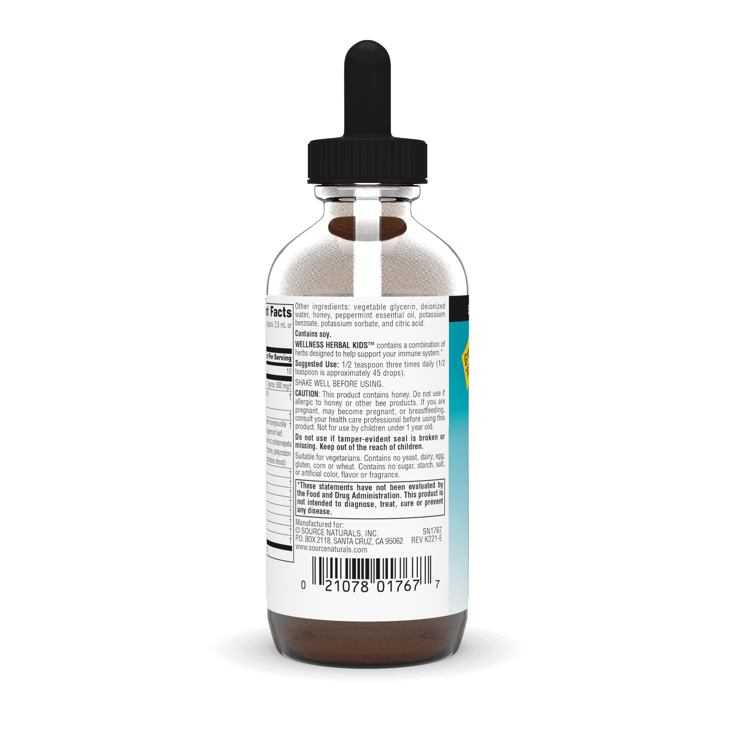 Foto 4 pulgar | Suplemento Source Naturals Wellness Herbal Kids, 118 Ml - Venta Internacional.