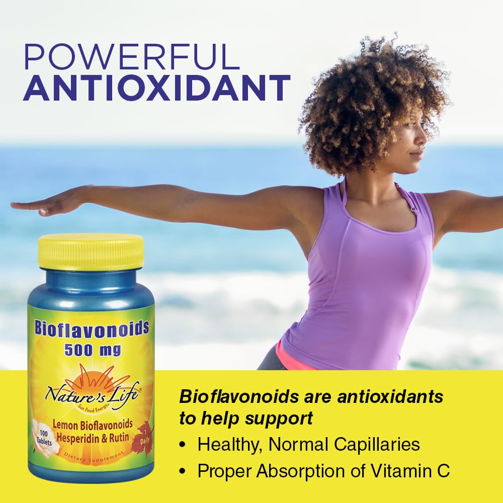Foto 4 pulgar | Suplemento De Bioflavonoides Nature's Life, 500 Mg, 100 Unidades - Venta Internacional.