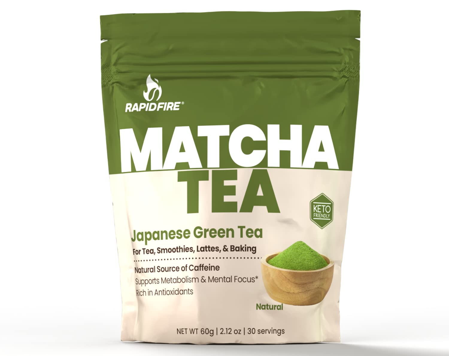 Foto 2 pulgar | Té Verde Japonés Matcha Rapid Fire 30 Porciones - Venta Internacional.