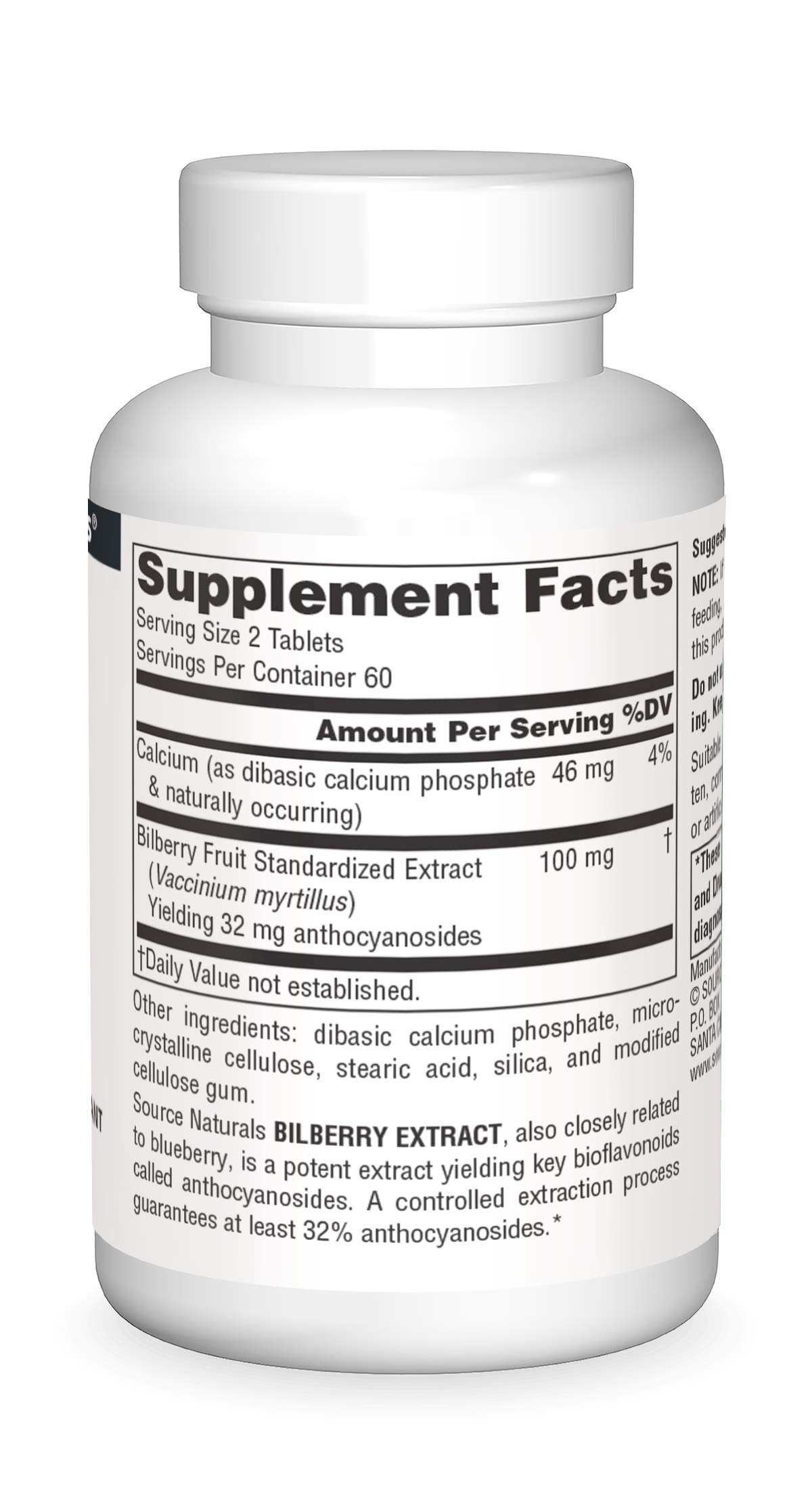 Foto 4 pulgar | Extracto De Arándano Supplement Source Naturals 50 Mg 120 Comprimidos - Venta Internacional.