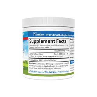 Foto 2 | Suplemento Carlson Labs De Acetil L-carnitina En Polvo, 100 G - Venta Internacional.