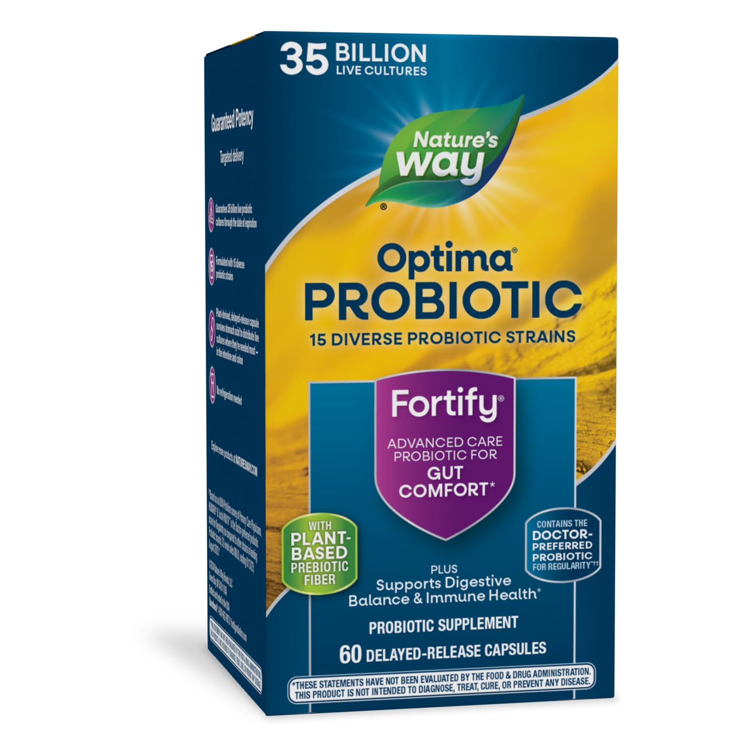Foto 1 | Probiótico Nature's Way Fortify Optima 35 Mil Millones 60 Cápsulas - Venta Internacional.
