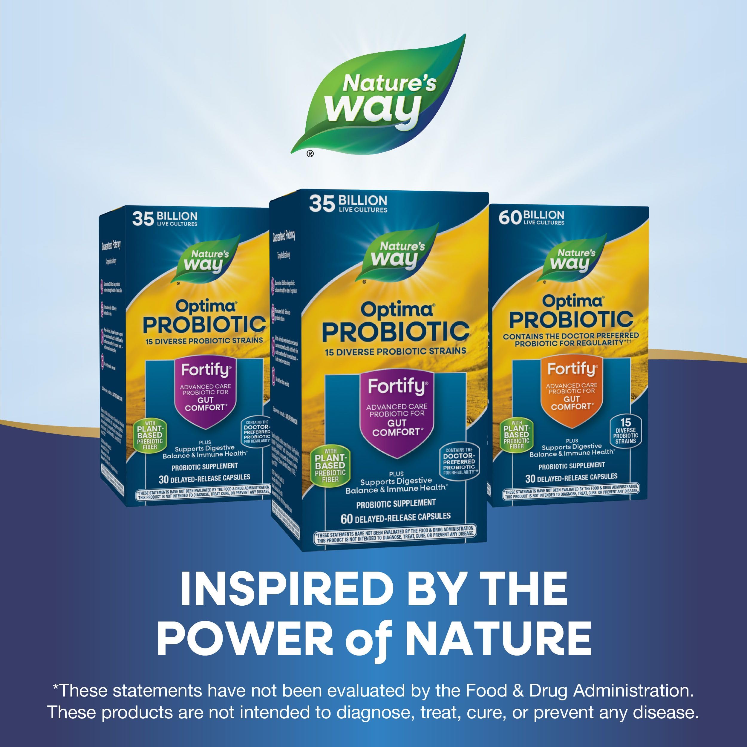 Foto 7 | Probiótico Nature's Way Fortify Optima 35 Mil Millones 60 Cápsulas - Venta Internacional.
