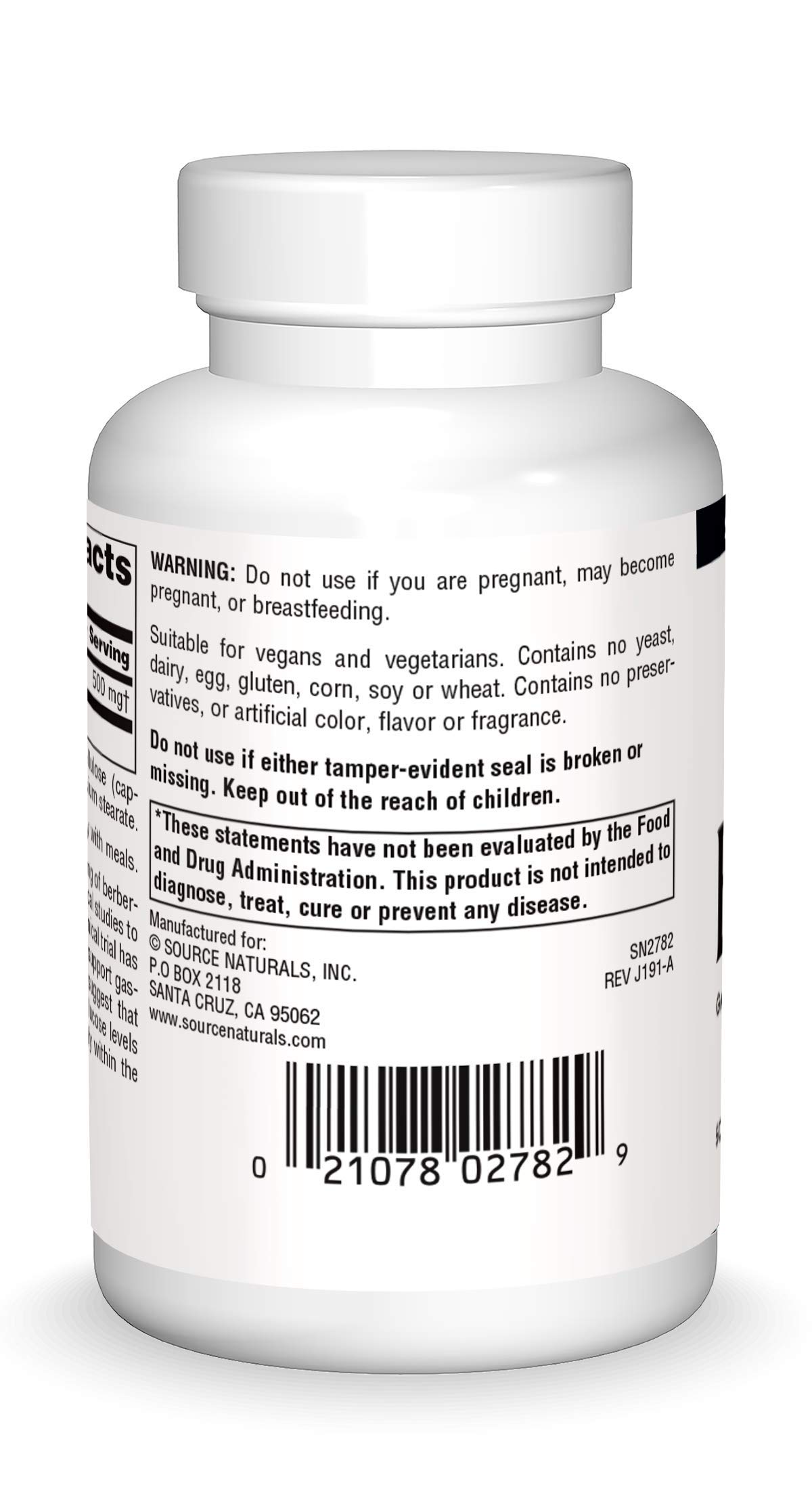 Foto 2 | Suplemento Source Naturals Berberina 500 Mg - 30 Cápsulas - Venta Internacional.