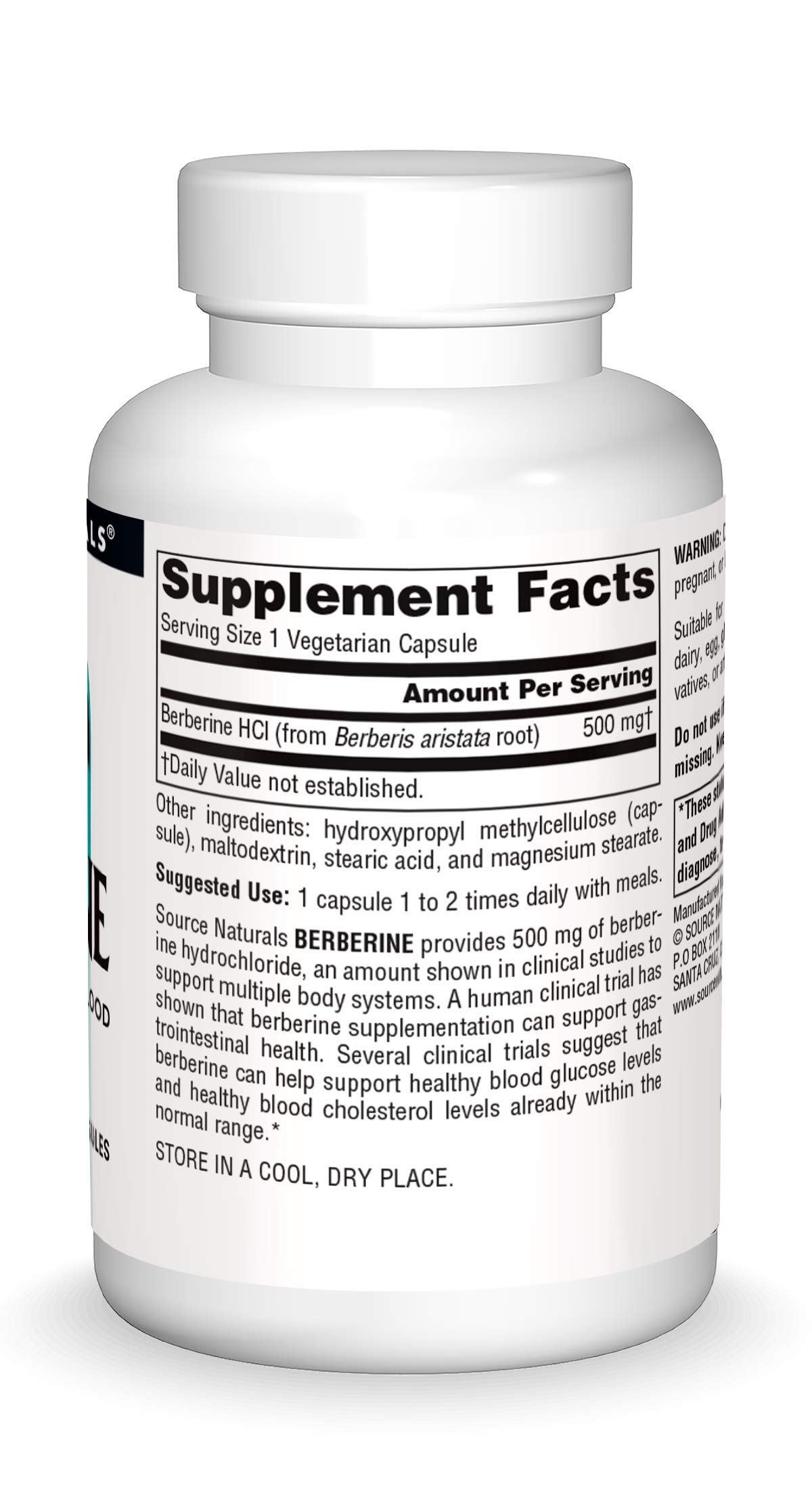 Foto 3 | Suplemento Source Naturals Berberina 500 Mg - 30 Cápsulas - Venta Internacional.
