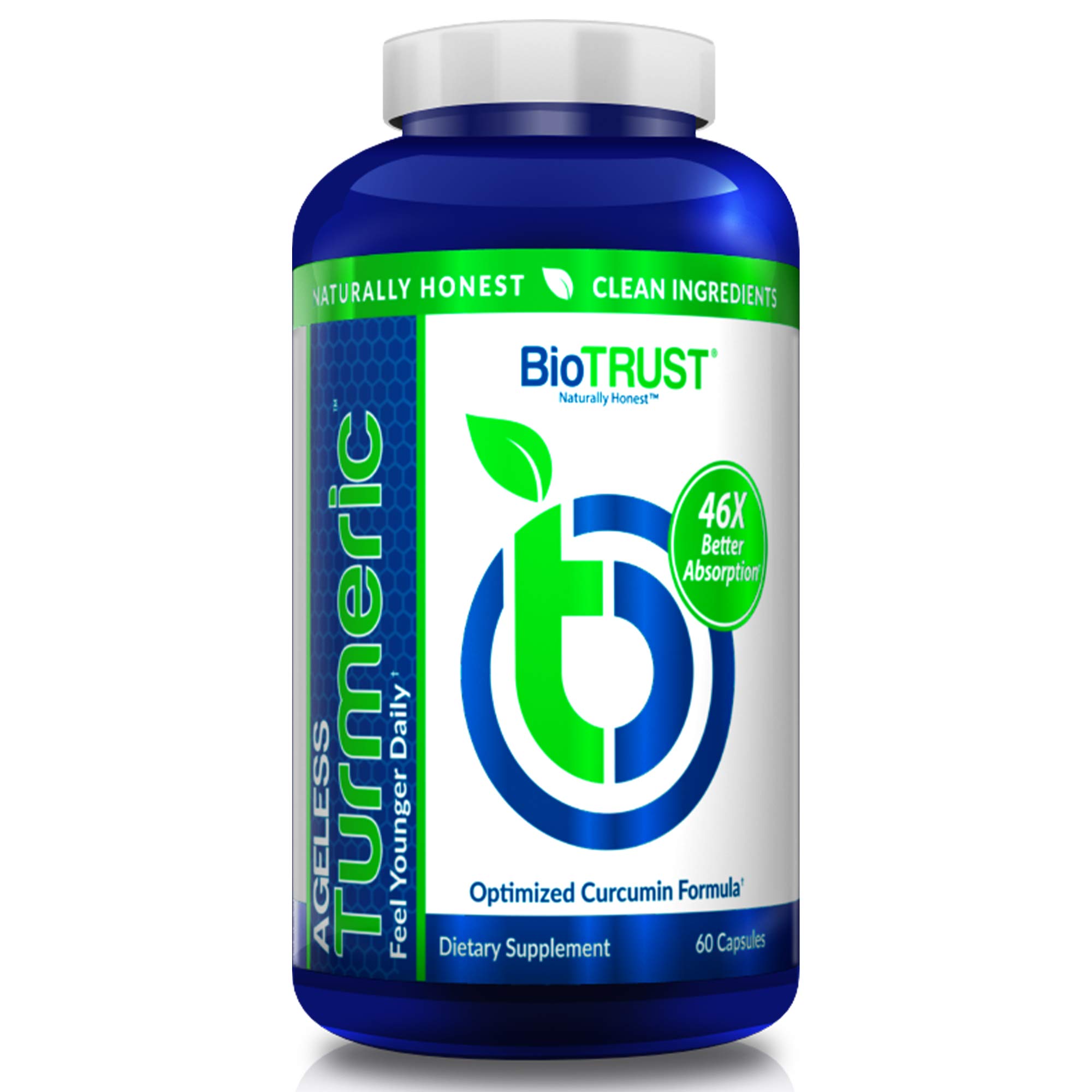 Foto 1 | Suplemento Biotrust Ageless Curcuwin De Cúrcuma Con Jengibre, 60 Cápsulas - Venta Internacional.