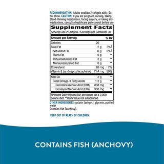 Foto 4 | Aceite De Pescado Nature's Way Mega-dha Premium 60 Cápsulas Blandas - Venta Internacional.