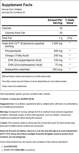 Foto 3 pulgar | Suplemento De Aceite De Krill De Davinci Laboratories, 60 Cápsulas Blandas - Venta Internacional.