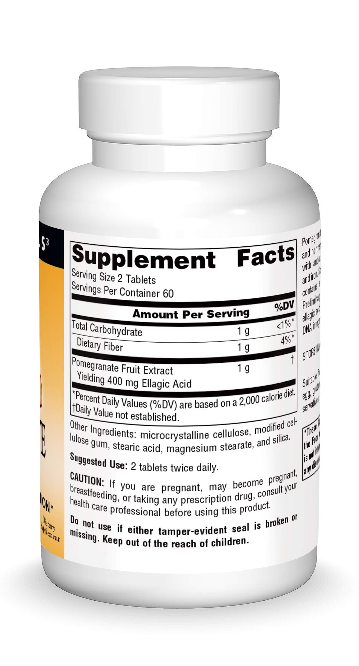 Foto 4 pulgar | Extracto De Granada Supplement Source Naturals 500 Mg 120 Comprimidos - Venta Internacional.