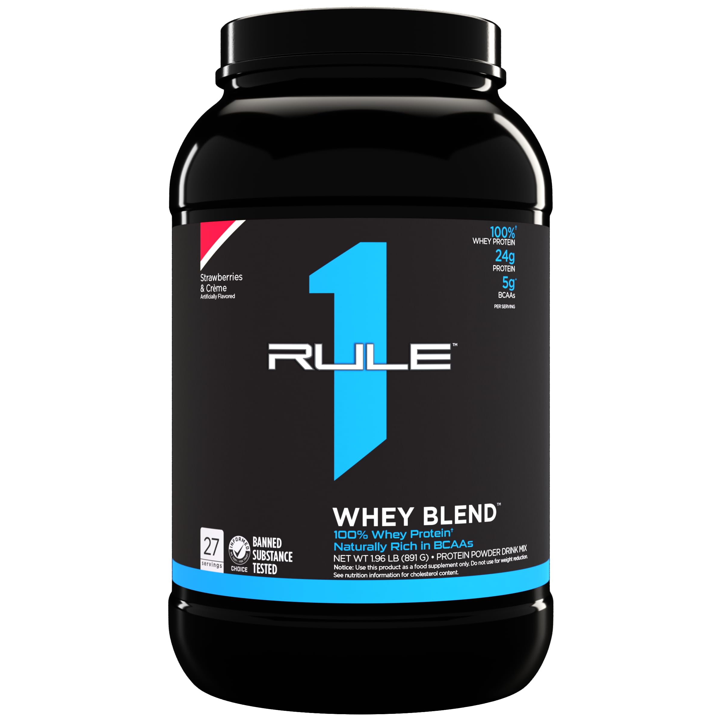Foto 2 pulgar | Protein Powder Rule 1 Whey Protein 24 G Fresas Y Crema - Venta Internacional.