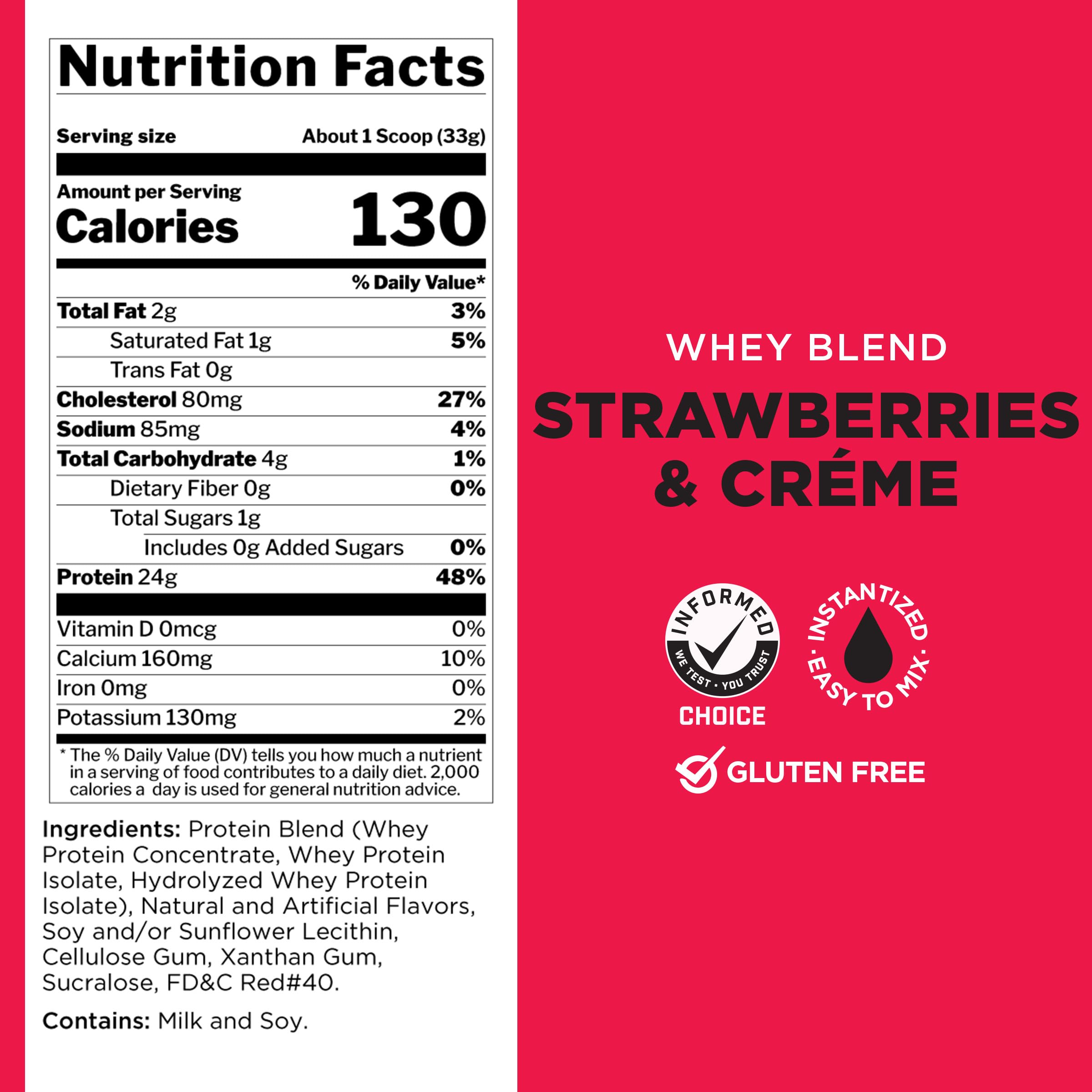 Foto 7 pulgar | Protein Powder Rule 1 Whey Protein 24 G Fresas Y Crema - Venta Internacional.