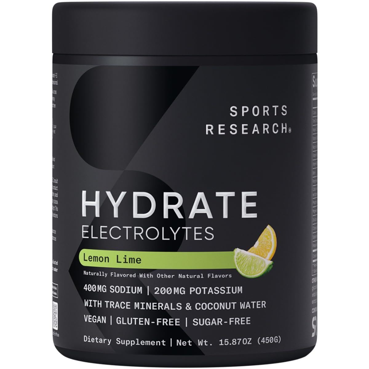 Foto 2 pulgar | Electrolitos En Polvo Sports Research Hydrate, Limón Y Lima - Venta Internacional.