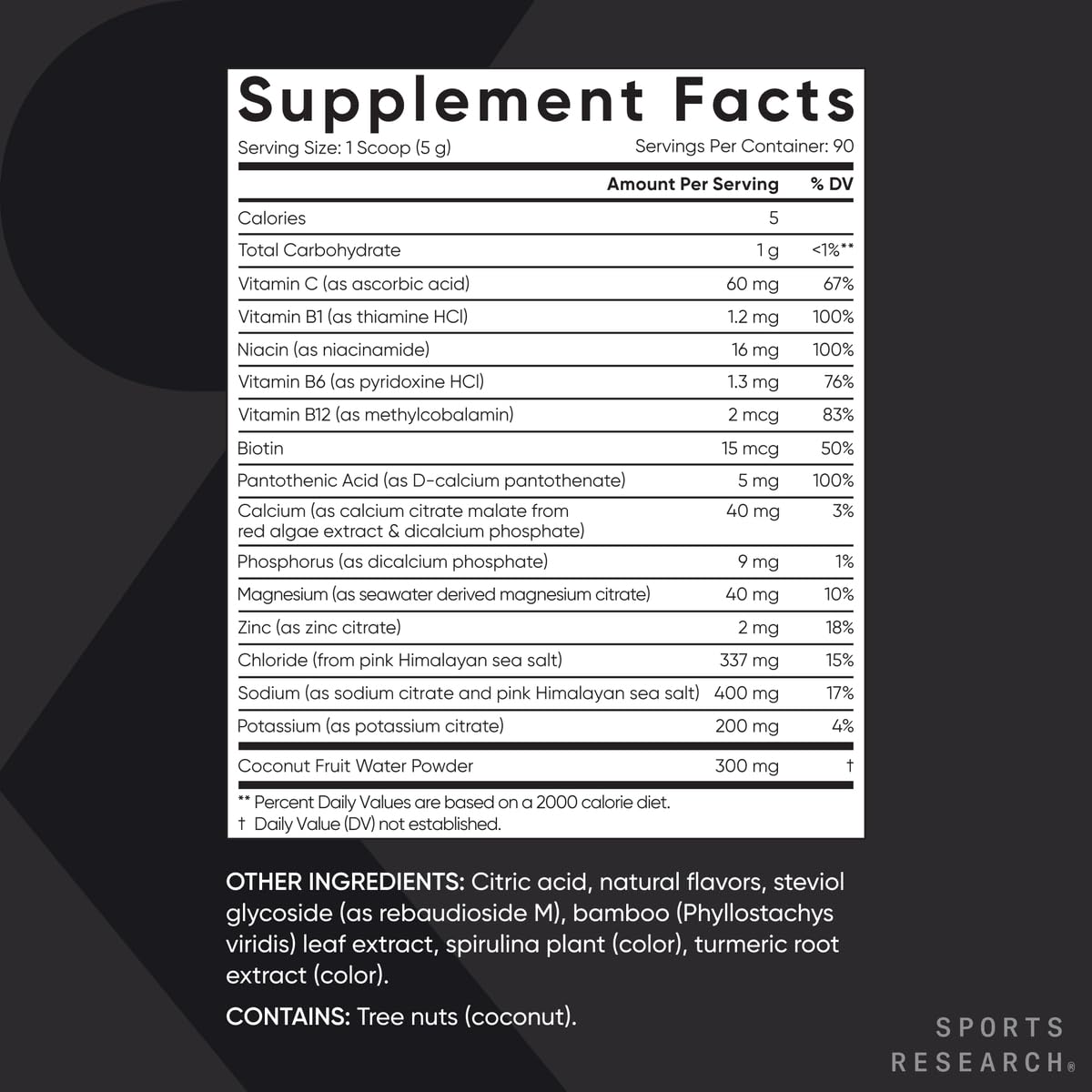 Foto 4 pulgar | Electrolitos En Polvo Sports Research Hydrate, Limón Y Lima - Venta Internacional.