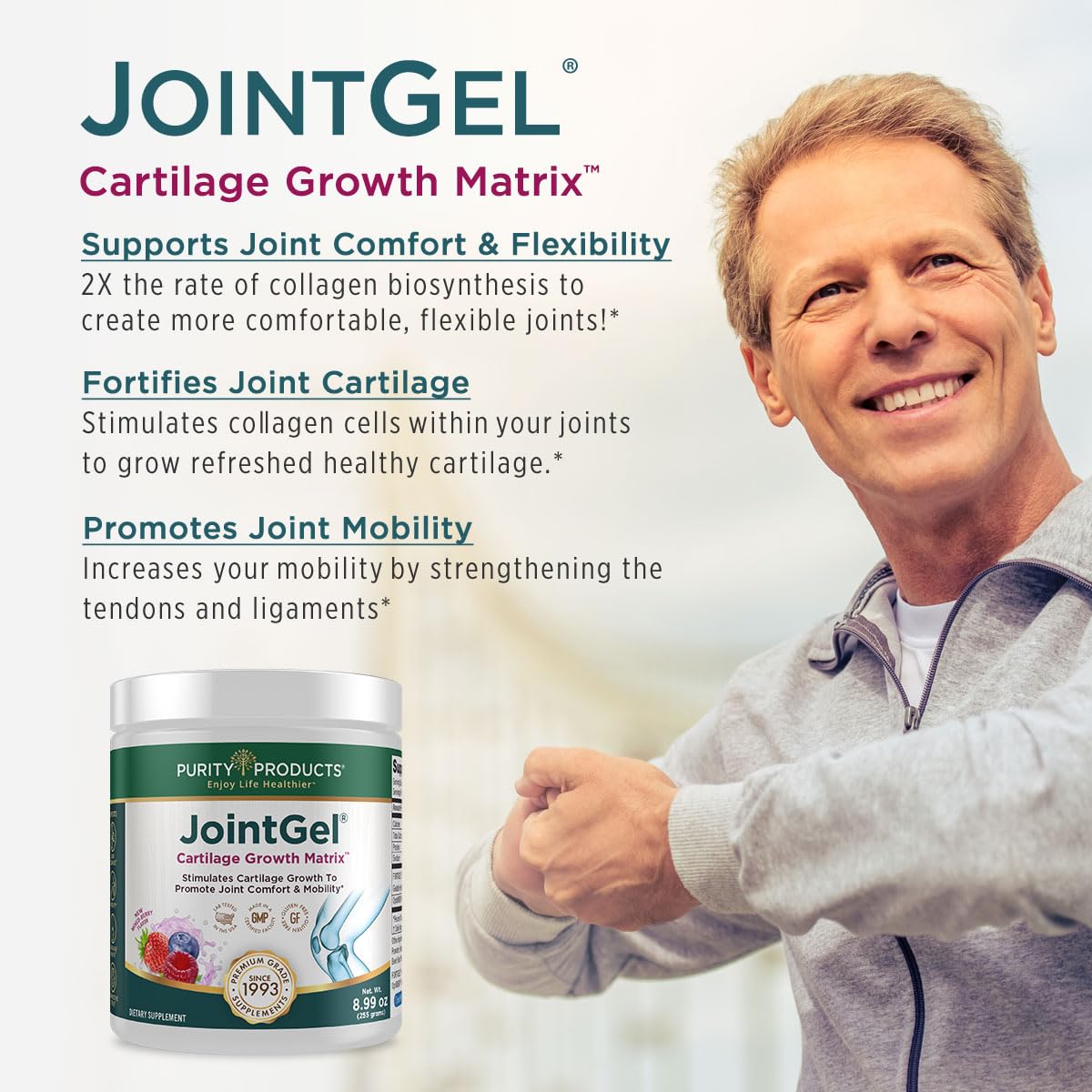 Foto 5 pulgar | Supplement Purity Products Jointgel Formula Collagen + Msm - Venta Internacional.