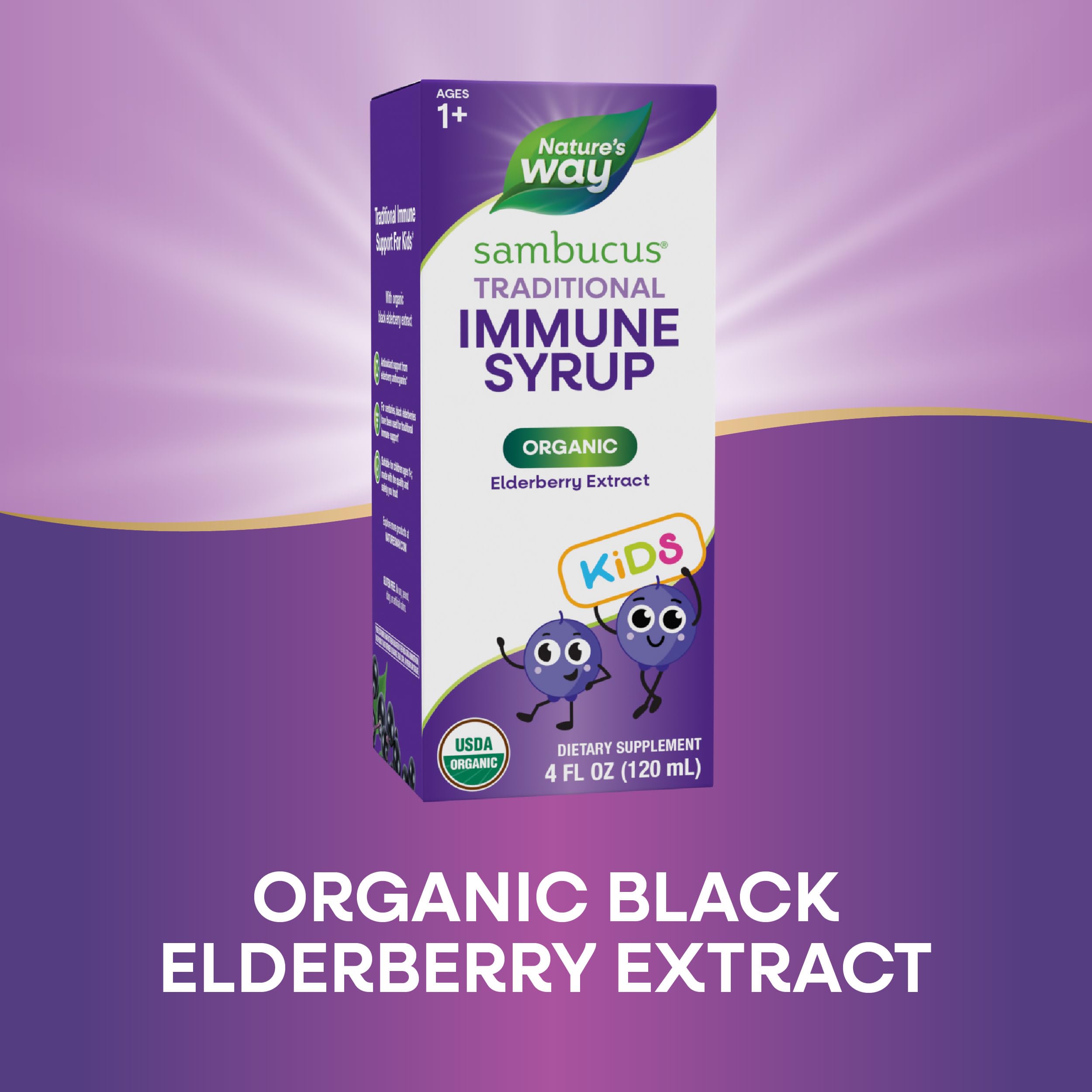 Foto 5 pulgar | Sirope Nature's Way Sambucus Saúco Tradicional Inmune 120 Ml - Venta Internacional.