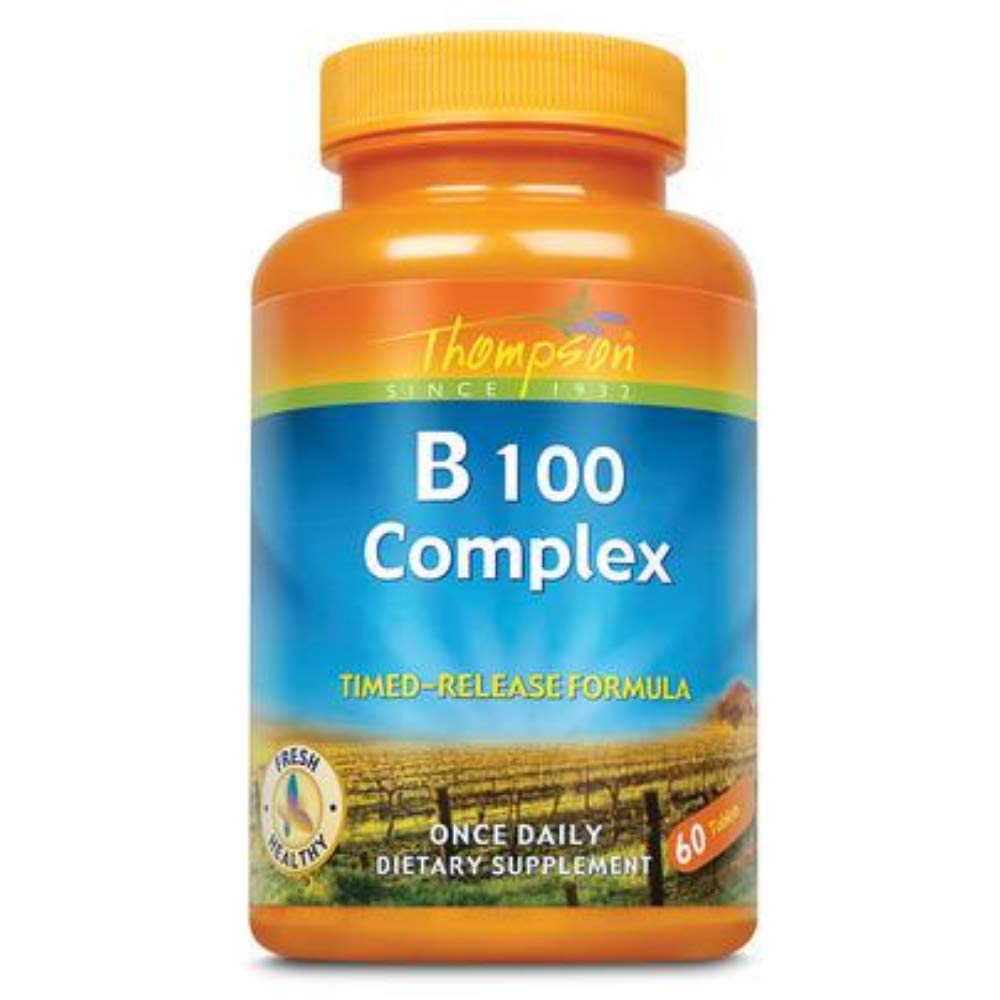 Foto 2 pulgar | Suplemento Thompson B Complex, Tableta De 100 Mg, 60 Unidades - Venta Internacional.