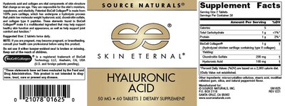 Foto 4 | Supplement Source Naturals Skin Eternal Ácido Hialurónico 50 Mg - Venta Internacional.