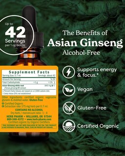 Foto 3 | Suplemento Herb Pharm Asian (panax) Ginseng 30 Ml Sin Alcohol - Venta Internacional.