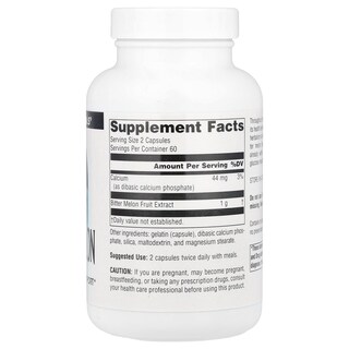 Foto 2 | Melón Amargo Supplement Source Naturals 120 Cápsulas - Venta Internacional.