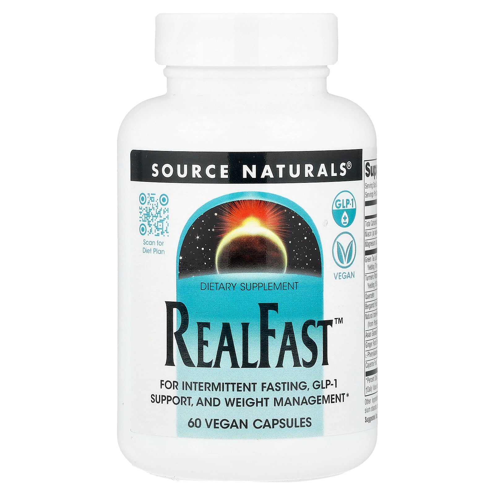 Foto 2 pulgar | Supplement Source Naturals Realfast 60 Cápsulas Veganas - Venta Internacional.