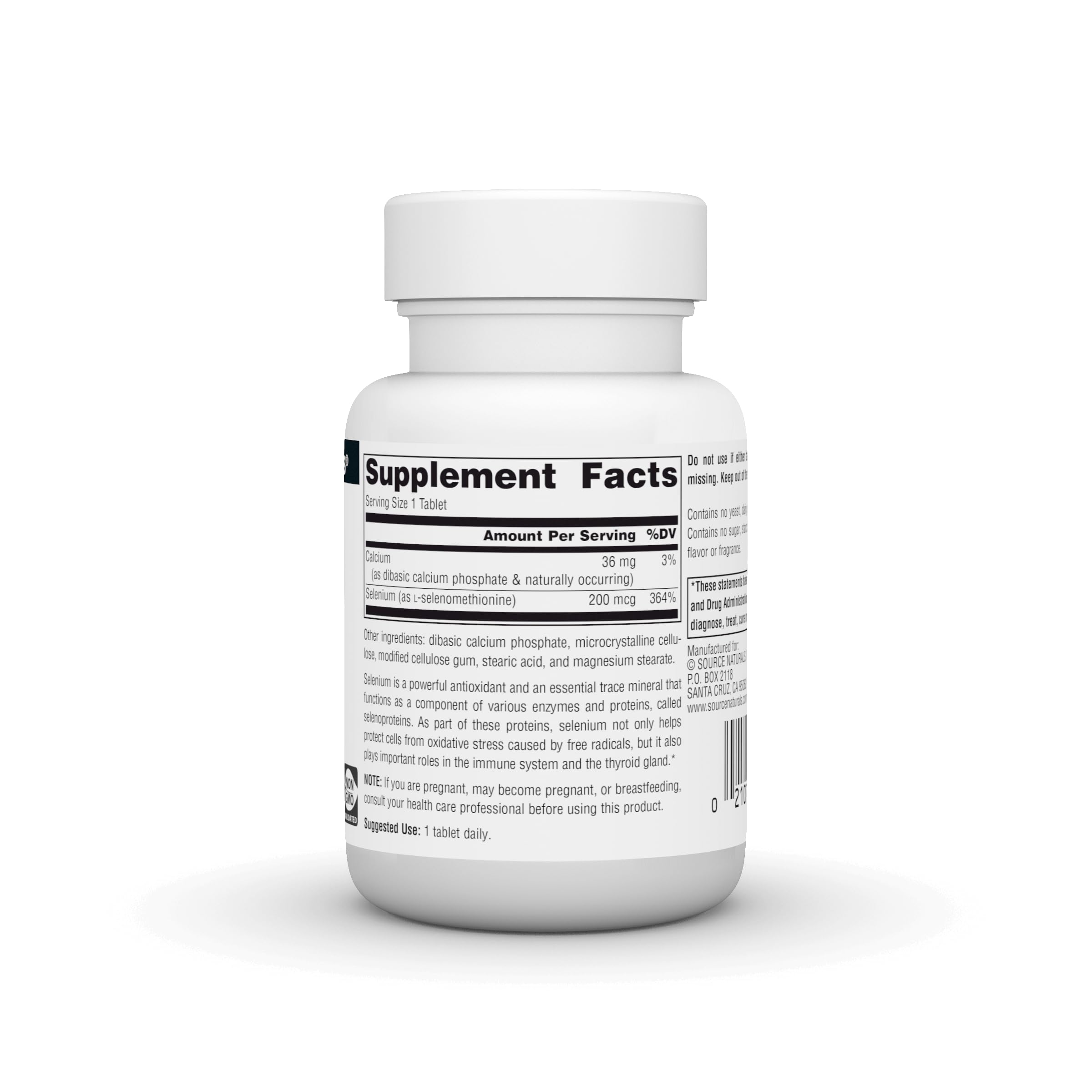 Foto 3 pulgar | Supplement Source Naturals, Selenio Sin Levadura, 200 Mcg, 120 Tabletas - Venta Internacional.
