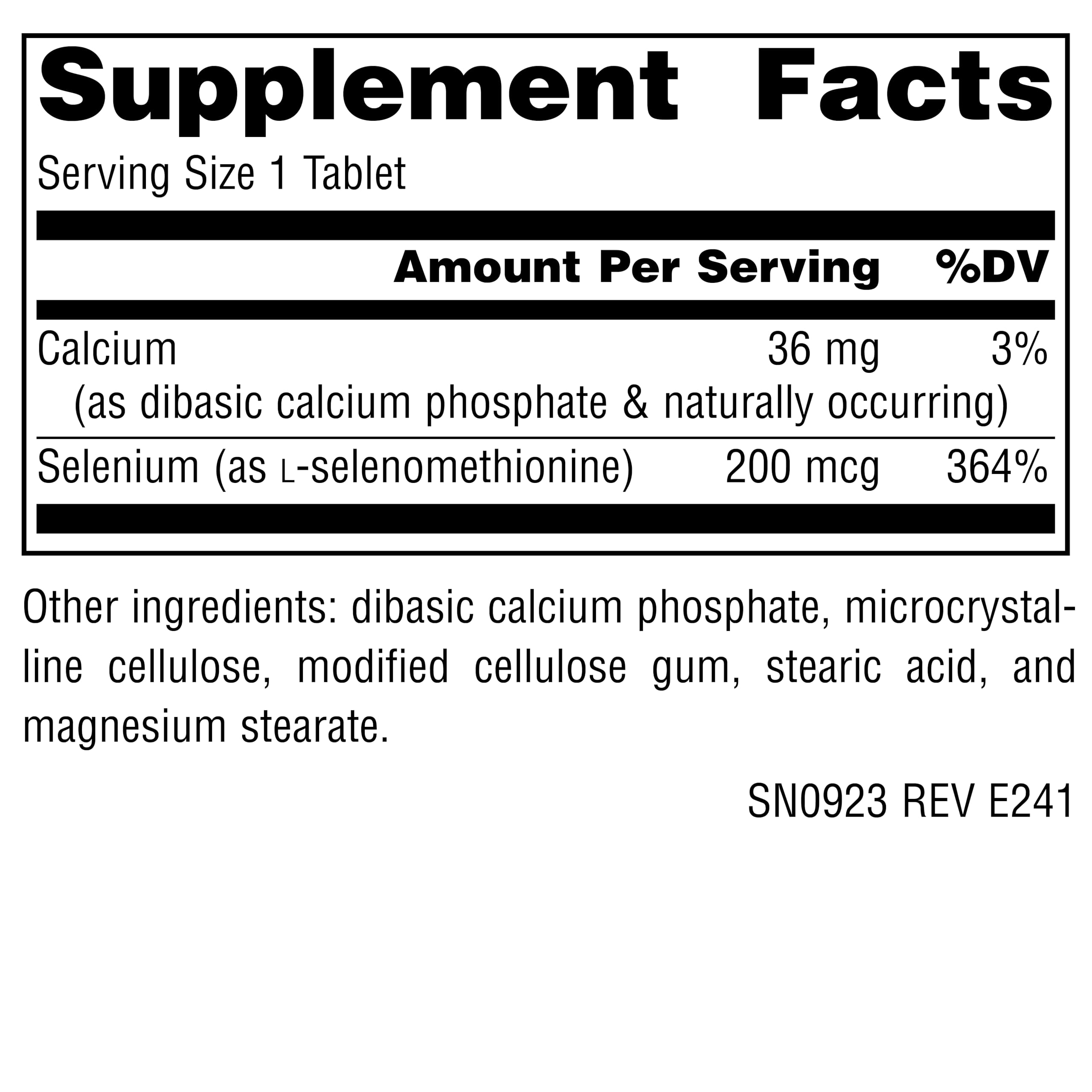 Foto 5 pulgar | Supplement Source Naturals, Selenio Sin Levadura, 200 Mcg, 120 Tabletas - Venta Internacional.