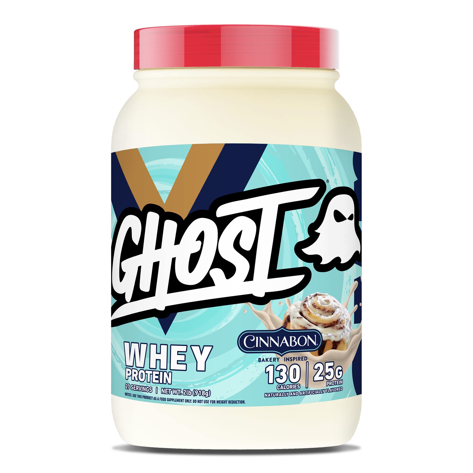Foto 2 pulgar | Proteína En Polvo Ghost Whey Con Sabor A Canela 907 G 25 G De Proteína - Venta Internacional.