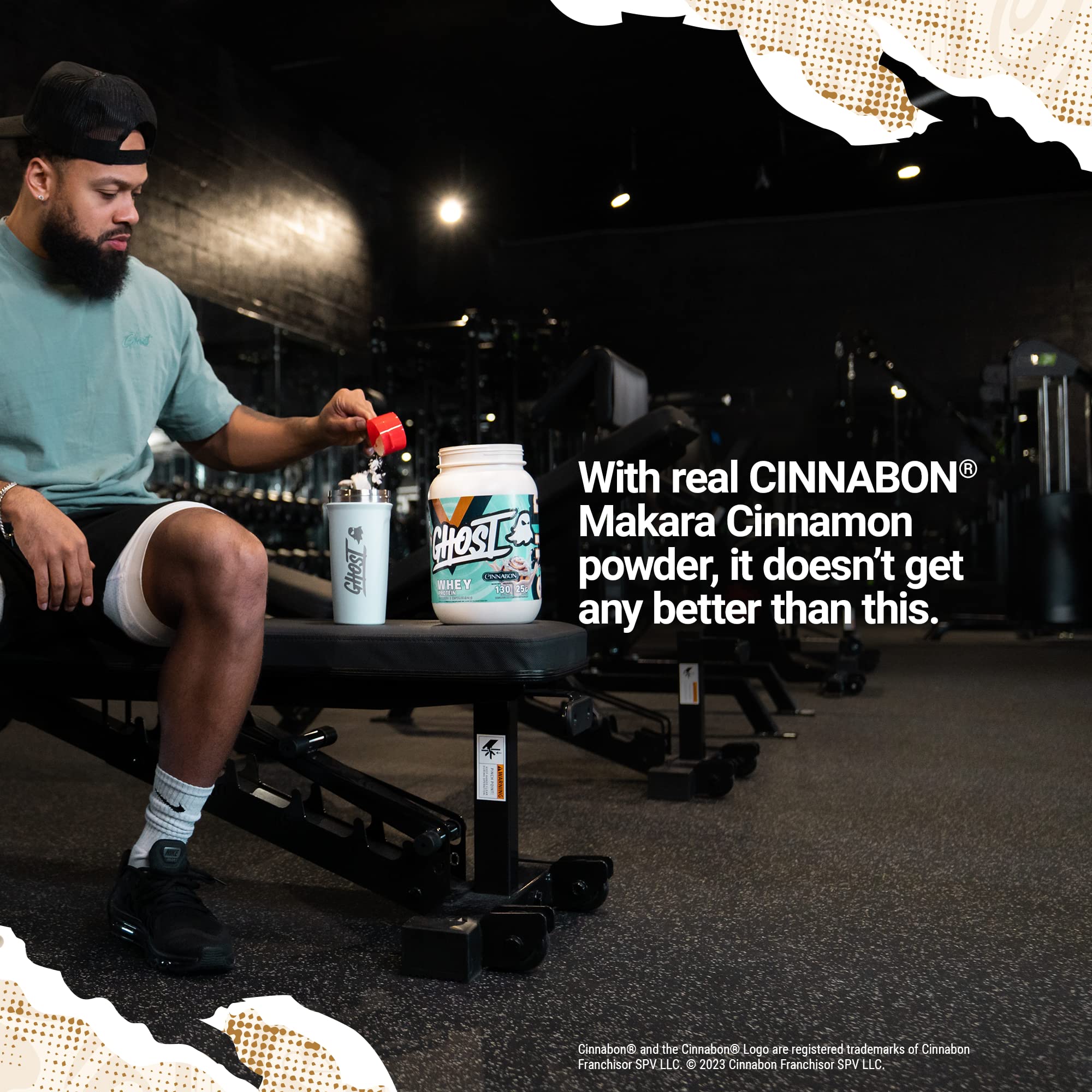 Foto 5 | Proteína En Polvo Ghost Whey Con Sabor A Canela 907 G 25 G De Proteína - Venta Internacional.