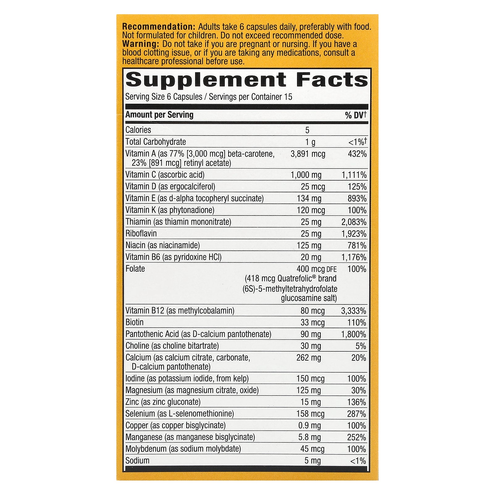 Foto 3 pulgar | ¡complementa Nature's Way Alive!   Max6 Potency Adult, 90 Cápsulas - Venta Internacional.
