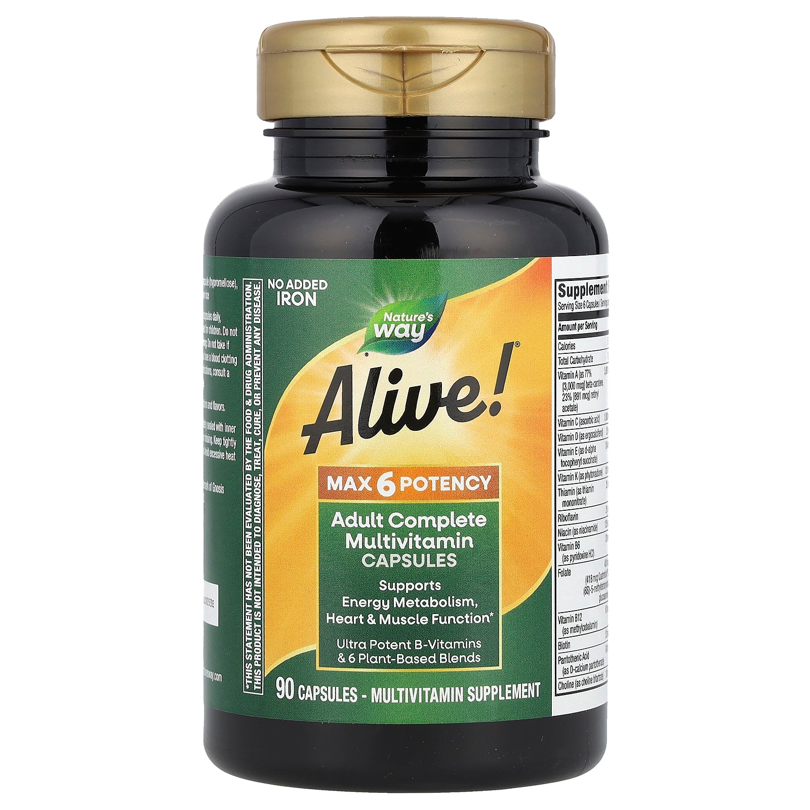 Foto 5 pulgar | ¡complementa Nature's Way Alive!   Max6 Potency Adult, 90 Cápsulas - Venta Internacional.